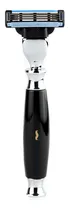 Comprar Rastrillo The Shaving Co. Metal cromado 3 cuchillas rastrillo vintage clásico. Rastrillo metal cromado de 3 cuchillas compatible con Gillette Mach3. Mango ergonómico fácil de usar