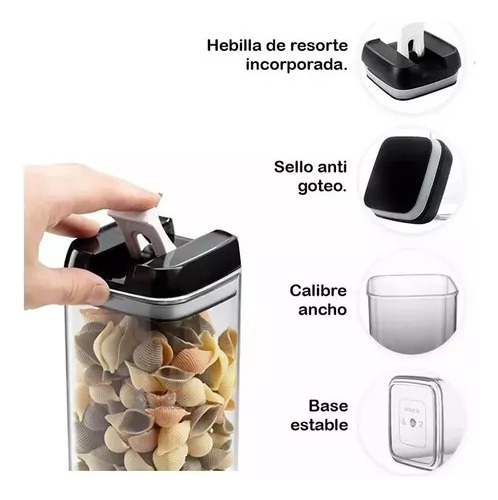 Juego De Recipientes Herméticos Para Alimentos 7 Unidades