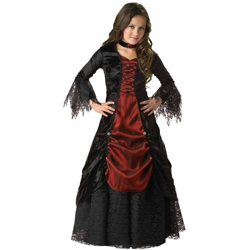 Disfraz Para Niña Vampiresa Gótica Talla L Halloween