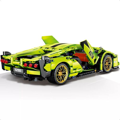 Blocos De Montar Lamborghini Sian FKP37 com 1280 peças