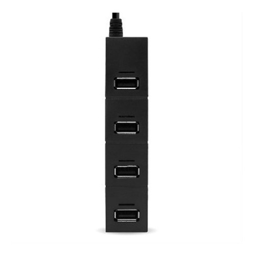 B-robotix - Hub Usb V2.0 De 4 Puertos Large Negro