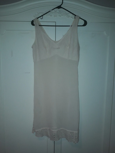 Antiguo Viso Babydoll Vintage De Dama Con Detalles Talle L