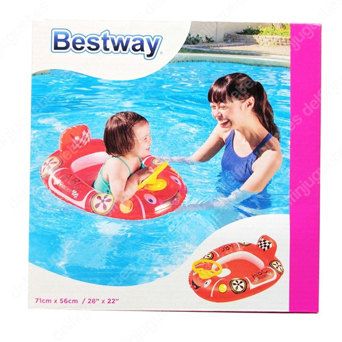 Bestway Auto Inflable Bote C/ Volante 71x56 Cm 34045 Bigshop