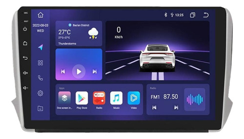 Estéreo Carplay 2+32g Para Peugeot 2008 208 2014-2018