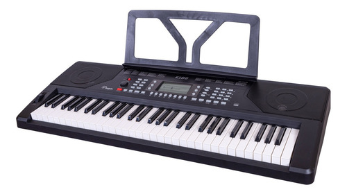 Imagen 2 de 10 de Teclado Parquer 61 Teclas Sensitivo Master Negro K186b Cuota