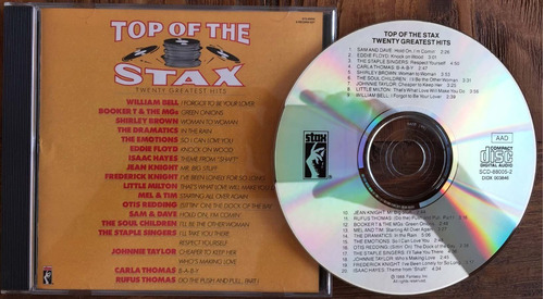 Top Of The Stax 20 Great Hits Soul 60's Stax Records Cd Fant