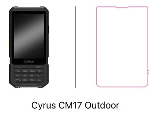 Cyrus CM17 HYBRID Outdoor móvil Dual SIM negro 3,5 pulgadas Android 7.0 QI-Carga 