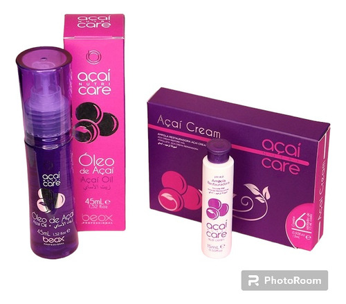 Kit Óleo De Acaí + Ampola Restauradora Açaí (caixa Com 6un)