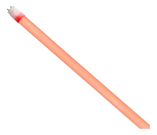 Lâmpada Tubular Led T8 9w Vermelho Bivolt Policarbonato 60cm