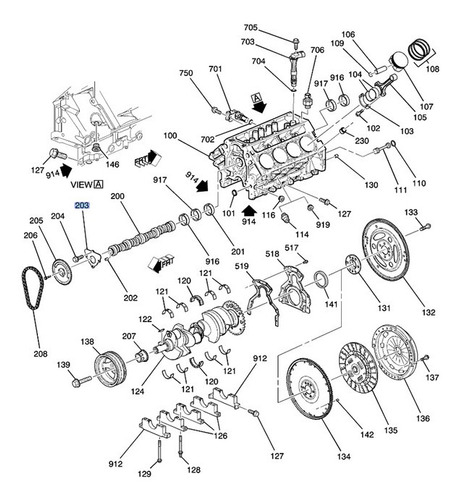 Retenedor Arbol Levas Gmc Yukon Xl 5.3l 2020