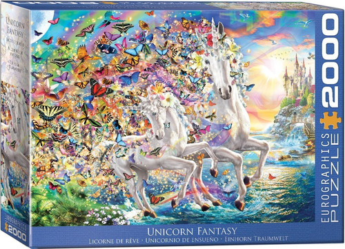Fantasía De Unicornios Rompecabezas 2000 Piezas Eurographics
