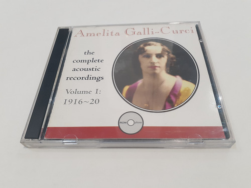 Complete Acoustic Recordings I, Galli-curci 2cd 1993 Uk Mint