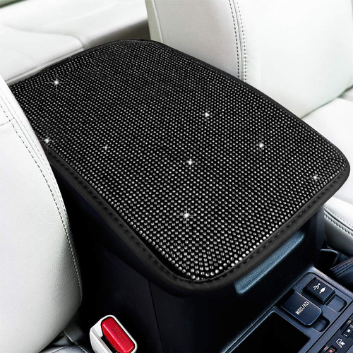 Eing Auto Center Console Pad Crystal Bling Car Armrest Seat