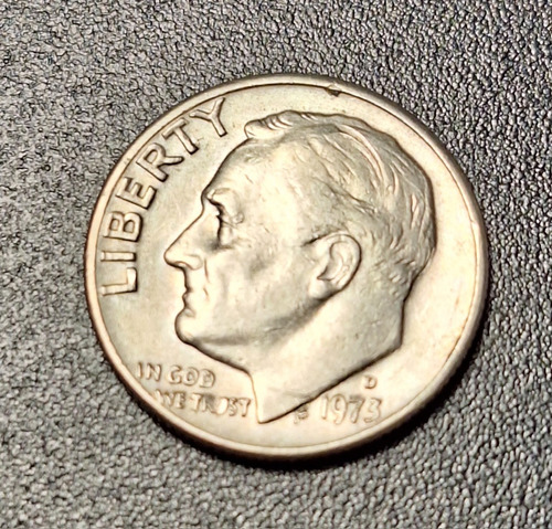 Antigua Moneda Usa Eeuu Año 1973 One Dime Dollar Dólar