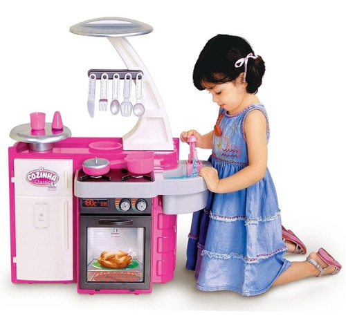 Mini Cozinha Infantil Classic - C/ Geladeira Fogão- Cotiplás