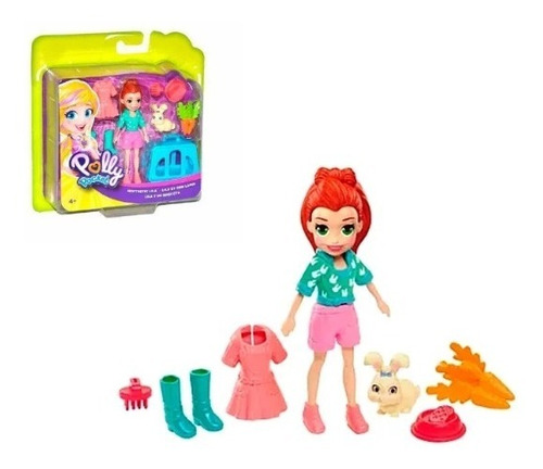 Set Polly Pocket: Lila Y Su Conejito Original Mattel