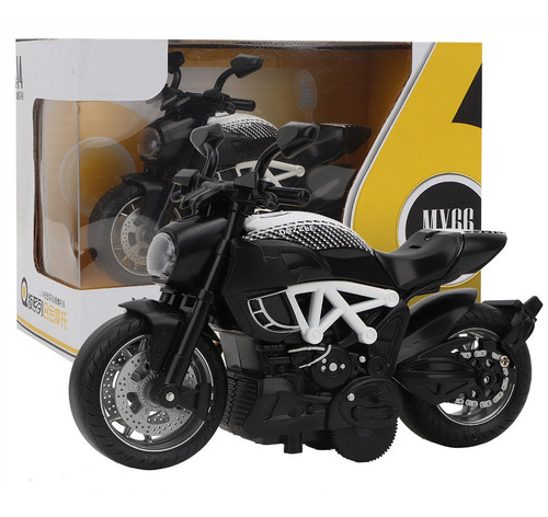 Aleación Moto Modelo Juguete Motocicleta Eléctrica Luz Músic