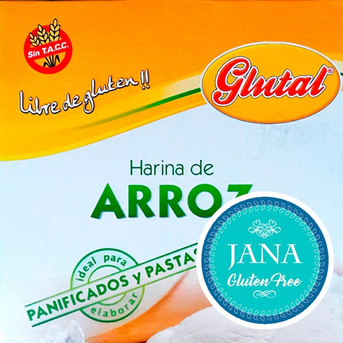 Harina De Arroz En Caja Glutal Libre De Gluten Apto J G F