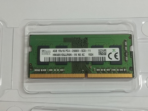Imagem 3 de 3 de Memória 4gb Notebook Hynix Ddr4 2666 Mhz Original Dell G3