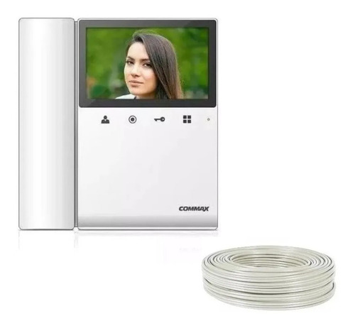 Monitor Commax Color 4.3 Para Videoportero + 30mts Cable