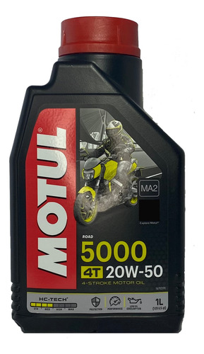 Aceite Motul 5000 Semi-sintético 20w50 Motos 4t
