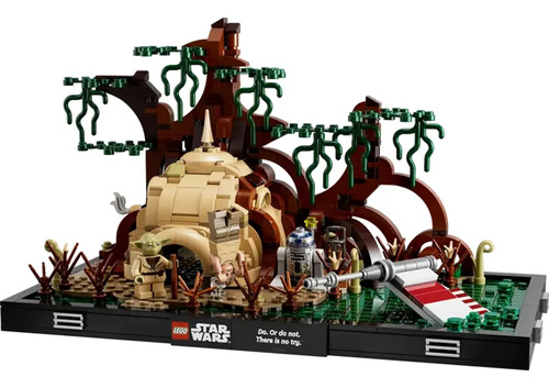 Star Wars Lego Diorama Entrenamiento Jedi En Dagobah