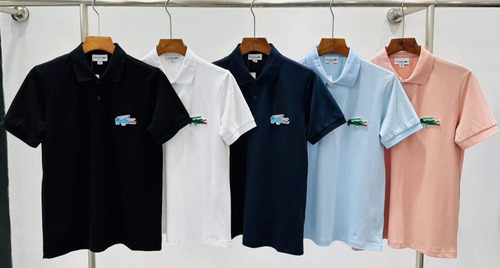 Playera Polo Con Insignia De Cocodrilo Corte Clasico