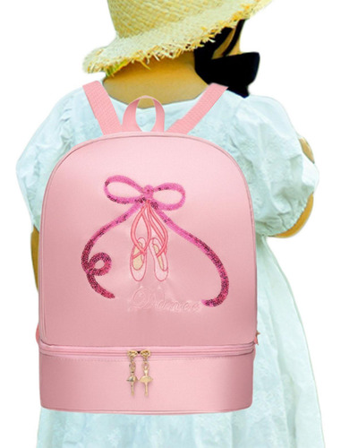 Mochila De Danza De Ballet Mochila Informal Con Rosa