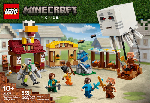 Lego® Minecraft® O Ataque Do Balão Ghast À Vila 21273 555 Minecraft