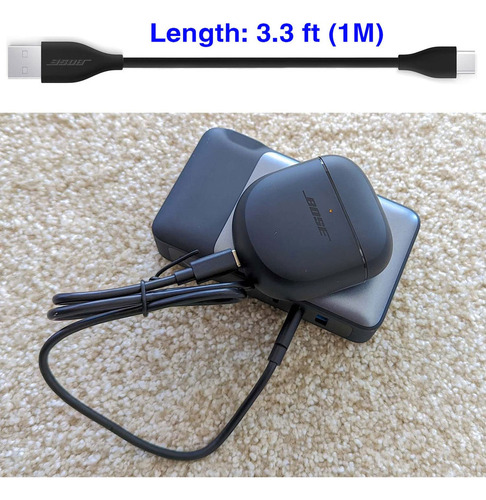 * Cable Cargador Usb C Para Auriculares Bose Noise 700, .