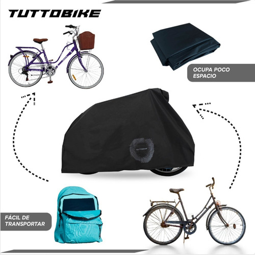Imagen 8 de 9 de Funda Para Bicicleta Protectora Impermeable Tuttobike