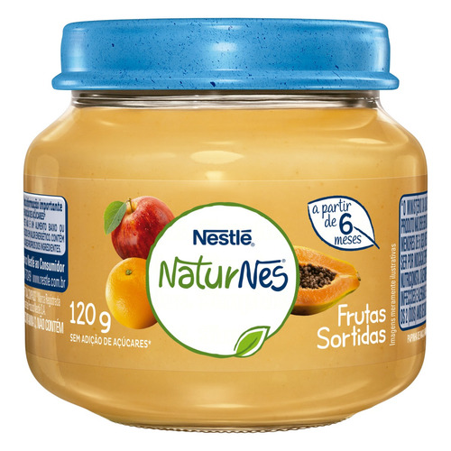 Papinha Frutas Sortidas Naturnes Vidro 120g