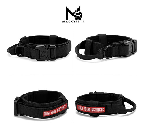 Imagen 2 de 5 de Colla Para Mascotas Táctica Talla Xl Mackypets Importadas