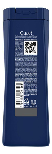 Kit 2 Shampoos Clear Men Anticaspa Queda Control 400ml