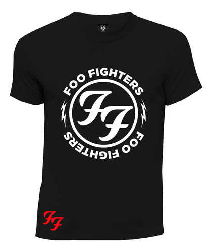 Camiseta Rock Alternativo Logo Circulo Foo Fighters