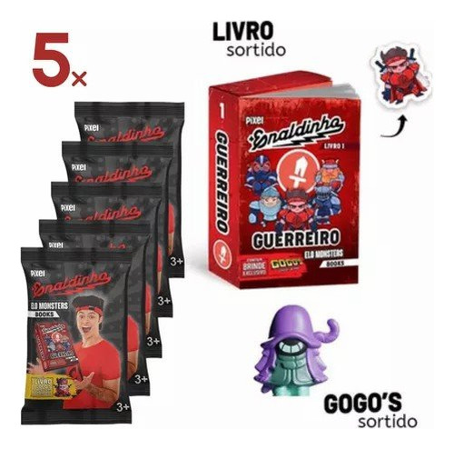 Kit De 5 Packs - Elo Monsters Books : Flow Pack  - Enaldinho