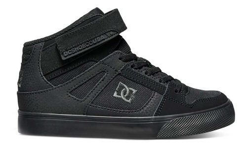 Zapatilla Dc Pure High-top Cadete Negro