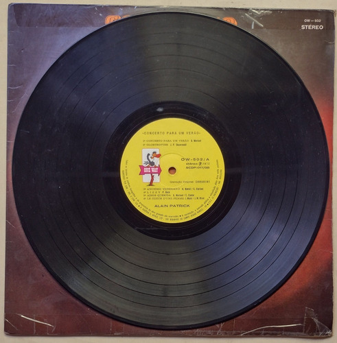 Lp Alain Patrick Concerto Para Um Verão 1972 Vinil (Usado)