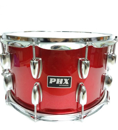 Caixa De Bateria 20 Cm X 14 Pol Music Phx Profissional Red