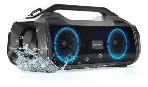 Altavoz Bocina Bafle Bluetooth Portátil Led Dual 3.5 Dolphin