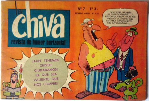 Comic Chileno Vintage  Para Adultos La Chiva Nº 7