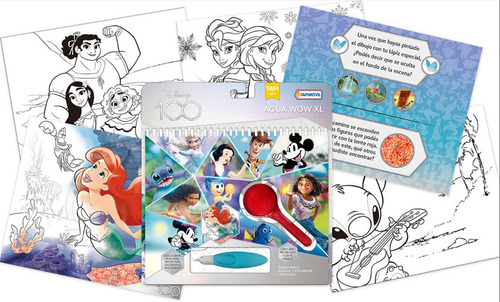 Agua Wow Xl: Agua Wow Disney, De Tapimovil. Serie Water Wow Editorial Tapi, Tapa Blanda, Edición Extra Grande En Español, 2023
