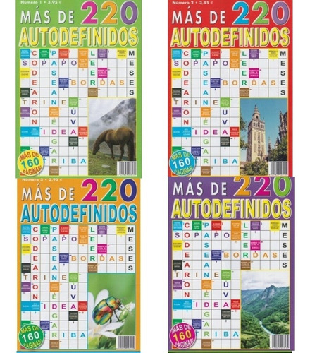 Libro Revista De Autodefinidos Pasatiempos Juegos Mental