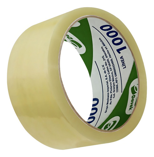 Cinta Adhesiva Transparente Deveck 48mm X 50m Mod 1000 Cinta Para Empaque