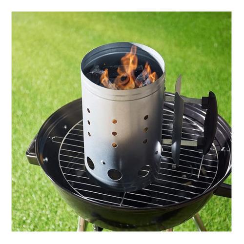 Chimenea Iniciador De Fuego Parrilla De 27x16cm Con Mango