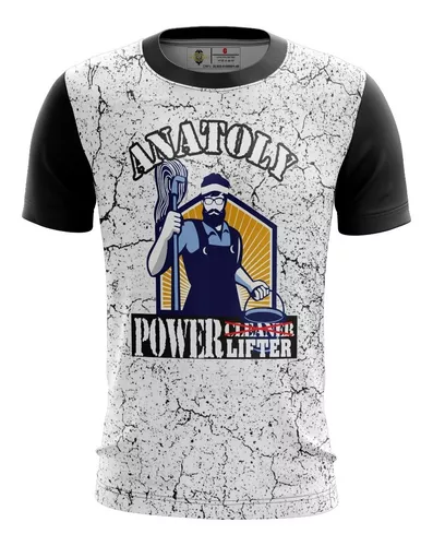 Camiseta Academia Dry-fit Treino Anatoly Faxineiro Forte Fit