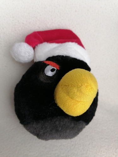 Peluche Original Bomba Santa Angry Birds Rovio 15x11cm.