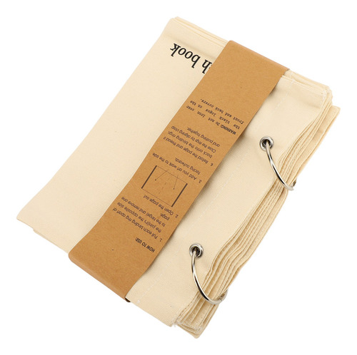 Planificador De Tela, Cuaderno De Bocetos En Blanco, De Lino