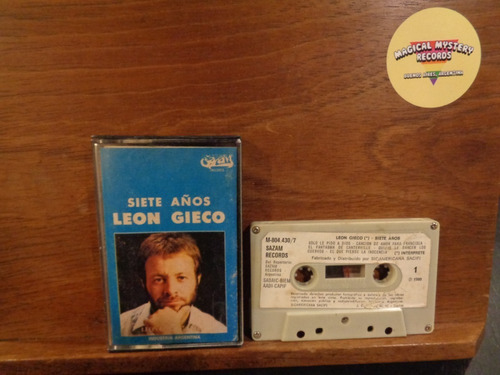 Leon Gieco Siete Años Cassette Rock
