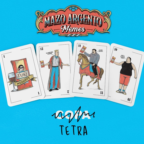 Mazo Argento Memes Juego De Cartas Truco Baraja